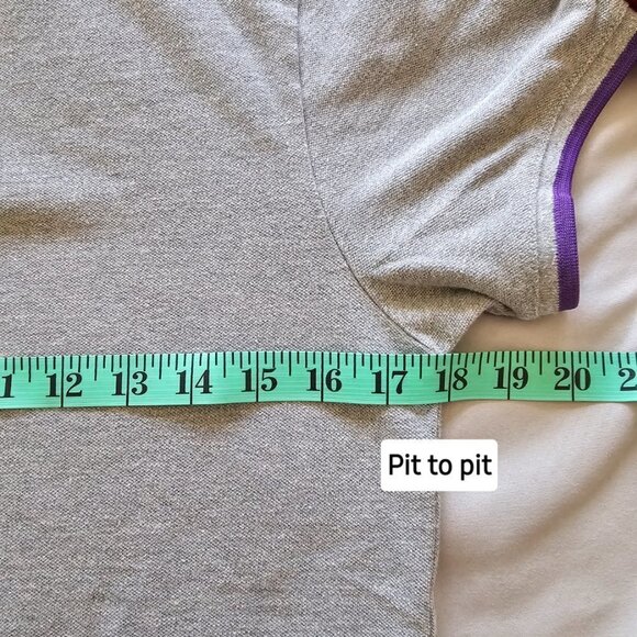 Men's Grey/Purple H&M Short sleeve Golf Shirt, Size Small - Picture 8 of 13